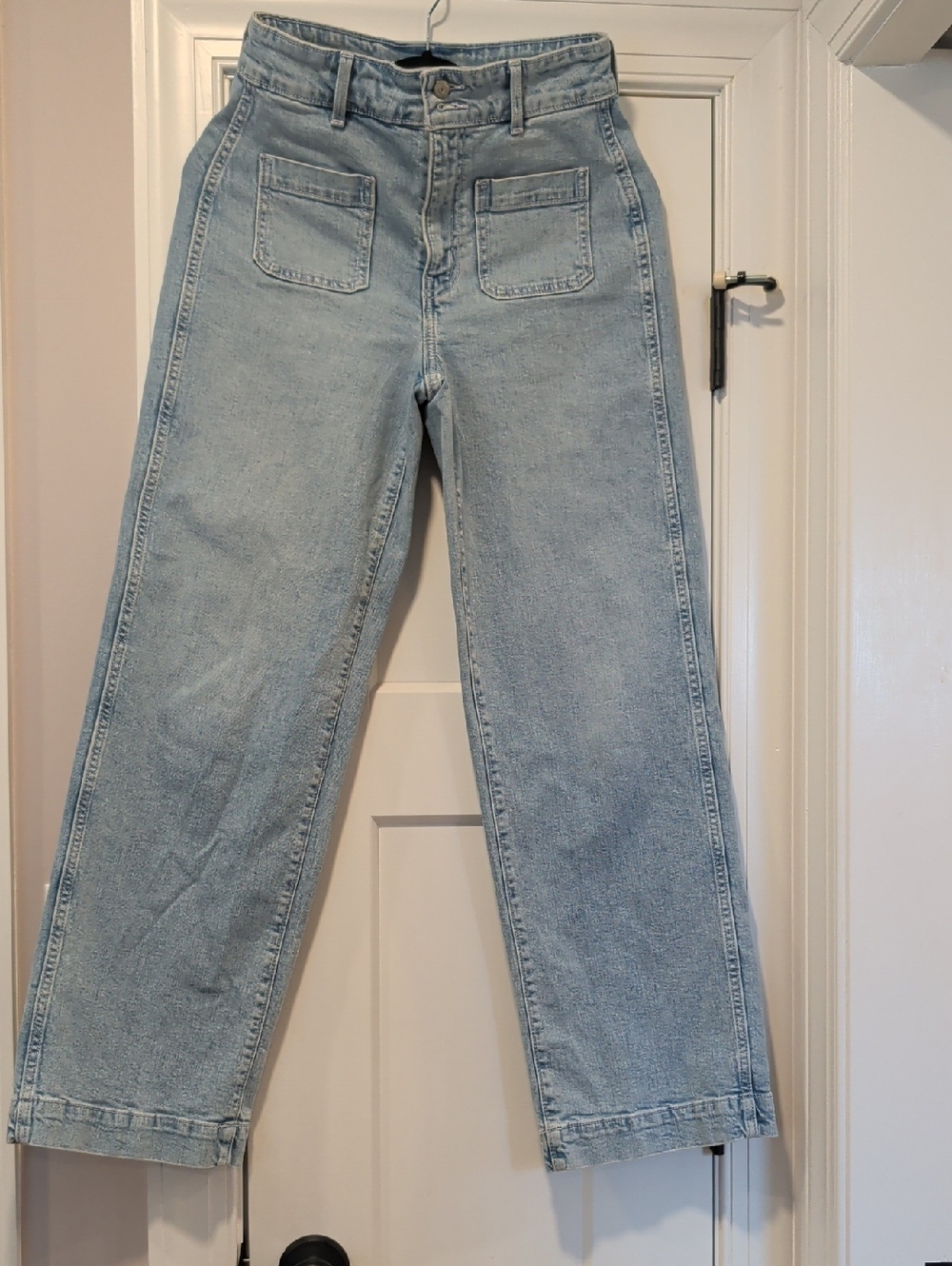Old Navy Extra High Rise Sky-hi Wide Leg Jeans
